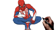 Art:2n67ydman2y= How to Draw Spider-Man