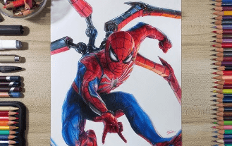 Art:2n67ydman2y= How to Draw Spider Man