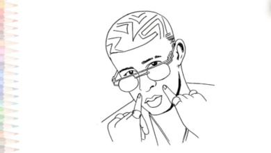 Easy:_Iyoyi1yvsa= Bad Bunny Drawing